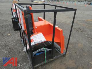 Skid Steer Mounted Hydraulic Post Driver