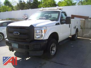 2012 Ford F250 XL Super Duty Utility Truck with Plow