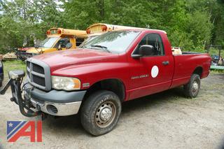 (#4)  2004 Dodge Ram 2500 Pickup Truck with Plow