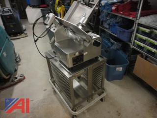 General Deli Slicer on Cart