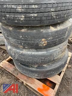 11R24.5 Tires with Rims
