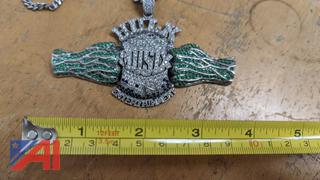 925 Silver Hulk Musix Entertainment Necklace & Medallion