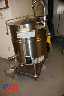 Cleveland KEL-40 40 Gallon Stationary 2/3 Steam Jacketed Electric Kettle 