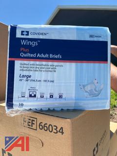 Covidien WINGS Quilted Adult Briefs, New/Old Stock