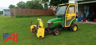 John Deere 2305 Garden Tractor with Mower & Snow Blower
