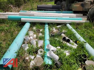 Large Lot of PVC Pipes & Fittings