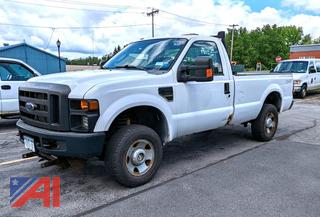 2008 Ford F250 XL Super Duty Pickup Truck with Plow