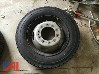 Tires with Rims 225/75/19.5