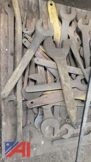 Large Lot of Large Open End Wrenches