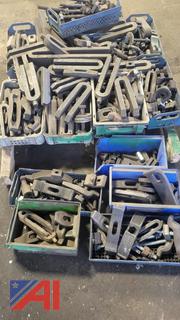 Large Lot of Misc. Tool Clamps, Hold Downs and T-Nuts
