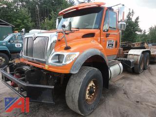 2007 International Work Star 7600 5th Wheel Cab and Chassis with Plow and Wing