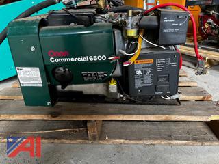 (#28) Onan Commercial 6500 Generator with Transfer Switch