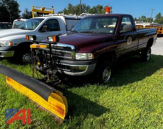 (#F02) 2002 Dodge Ram 2500 Pickup Truck with Plow
