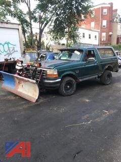 1996 Ford Bronco with Plow
