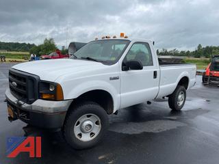 2006 Ford F350 XL Super Duty Pickup Truck with Plow