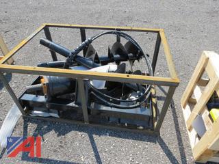 Skid Steer Mounted HD Auger with (3) Bits