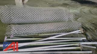 2 Rolls of 8' Chain Link Fence and Post