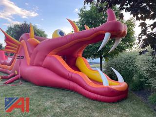 66' Dragon Obstacle Course Inflatable