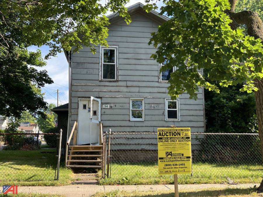 Auctions International Auction City of Lockport Tax Foreclosed