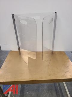 Trifold Plastic Desk Shields 
