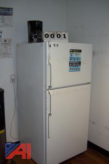 Hotpoint Refrigerator and Mr. Coffee Maker