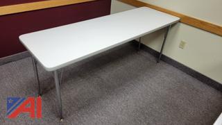 White Classroom Tables