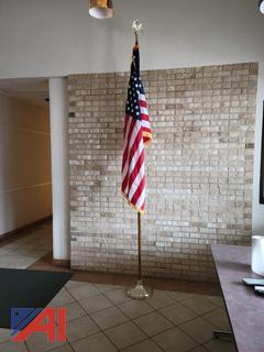 US Flag, 10' Pole and Base
