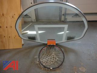 Glass Backboard Basketball Hoop