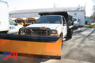 2003 Ford F450 Super Duty Dump Truck with Plow