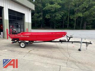 1998 Smoker Craft 14' Boat and 19’4” Trailer