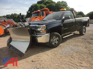 2016 Chevy Silverado 2500HD Pickup Truck with Stainless Steel V-Plow