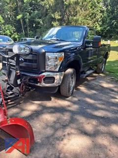 2015 Ford F250 Super Duty Pickup Truck with Plow