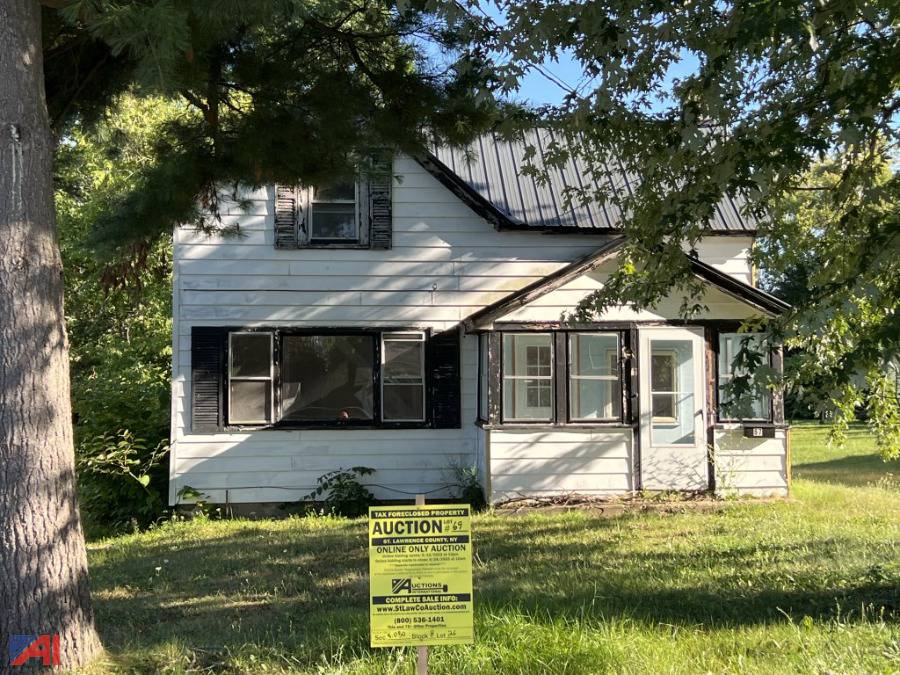 Auctions International Auction St Lawrence County, NY Tax Foreclosed Real Estate 29744 ITEM