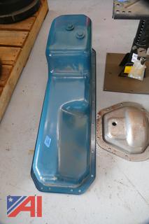 (#4)  International 466 Oil Pan and Rear End Cover, New/Old Stock