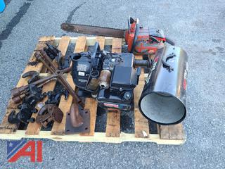 (#5) Miscellaneous  Pallet of Parts, Heatstart Heater, Pump and More