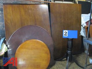 Large Lot of Wooden Table Tops