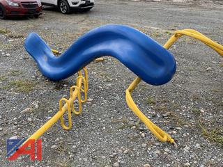 Blue Playground Slide