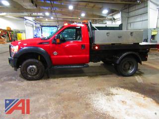 2011 Ford F550 Cab and Chassis with Plow