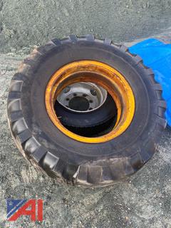 (#1) Caterpillar 13.00-24 Loader Tire with Rim
