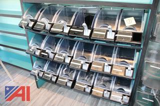 Plastic Candy Dispenser Containers and Racks