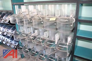 Plastic Candy Dispenser Containers and Racks