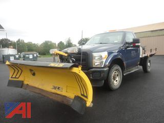 *Updated* 2011 Ford F350 XL Super Duty Flatbed Truck with Plow