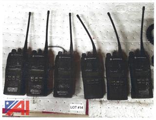(6) Motorola HT-1250LS+ Portable Radios