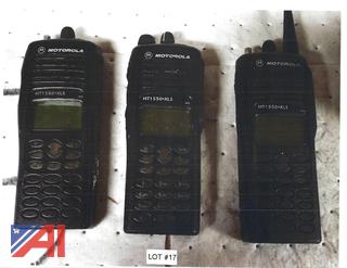 (3) Motorola HT-1550LS+ Portable Radios