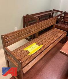 (40) 6' Wooden Benches