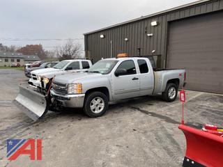 2013 Chevy Silverado 1500 Extended Cab Pickup Truck with Plow