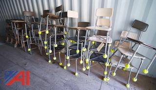 (32) Steel Student Chairs/49396