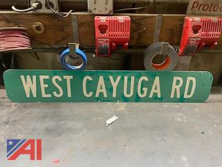 Road Sign - West Cayuga Rd 