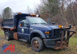 2009 Ford F450 Super Duty Dump Truck with Plow