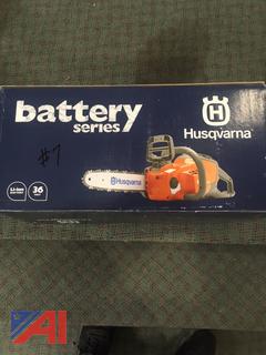 (#7) Husqvarna 136Li 36 Volt Battery Powered 12" Chainsaw, New/Old Stock